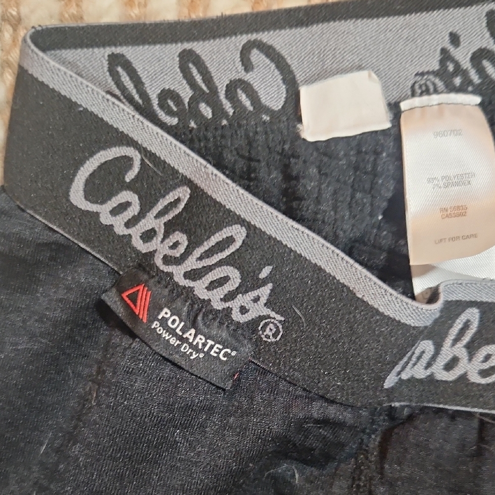 Cabela's Black Thermal Pants - Picture 3 of 4